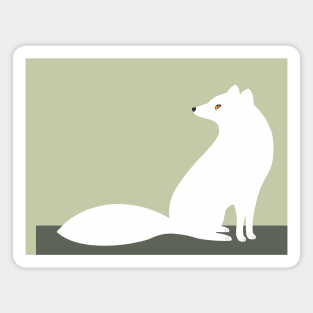 Polar Fox White Magnet